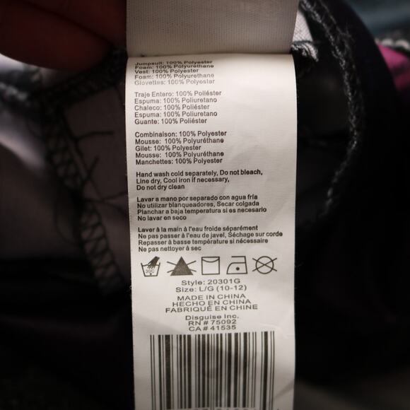 Disney Descendants 3 Mal Girls Costume Purple Jumpsuit Kids Size L 10/12 - Picture 8 of 8